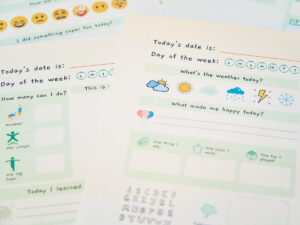 Kid Journal Pages - Free Printables | Home Time Activities