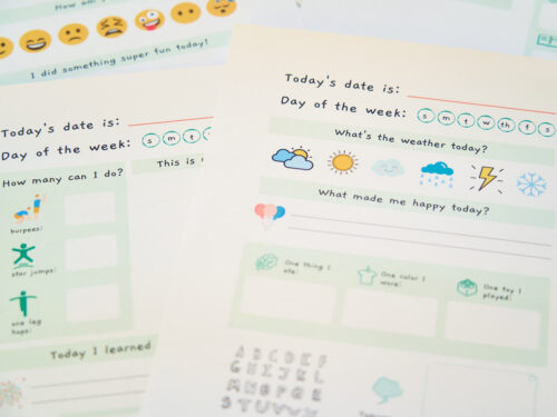 Kid Journal Pages - Free Printables | Home Time Activities