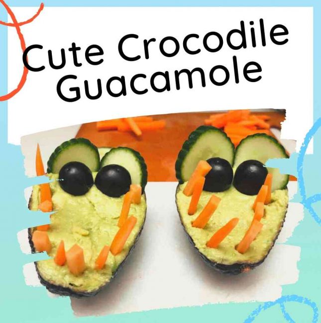 Cute Crocodile Guacamole for Kids
