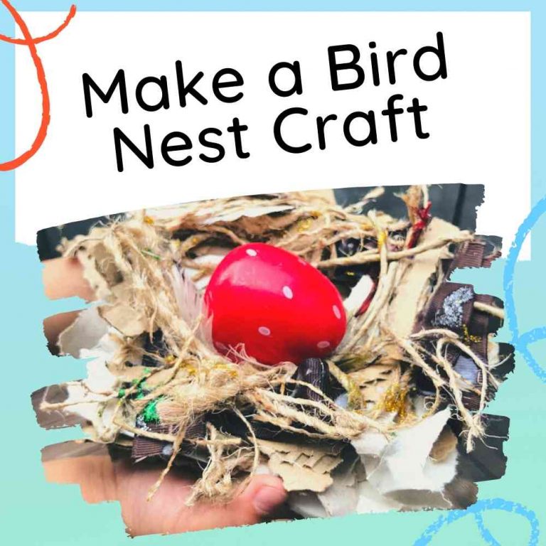Bird Nest Craft Home Time Activities