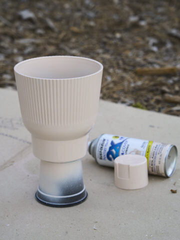 spray paint plant pot