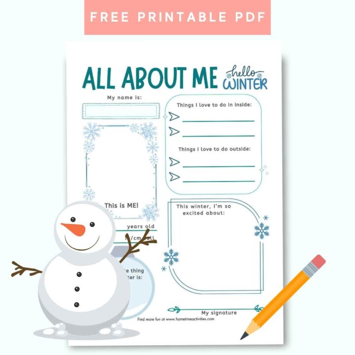 free printable all about me worksheet for kids