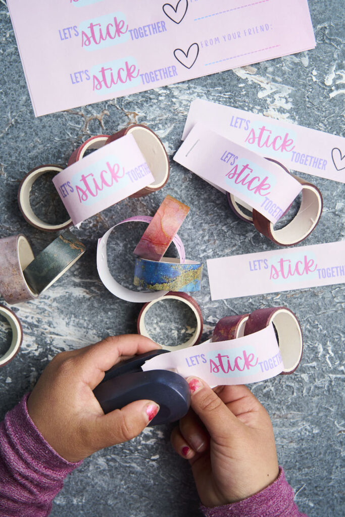 Washi Tape Valentines - Free Printable