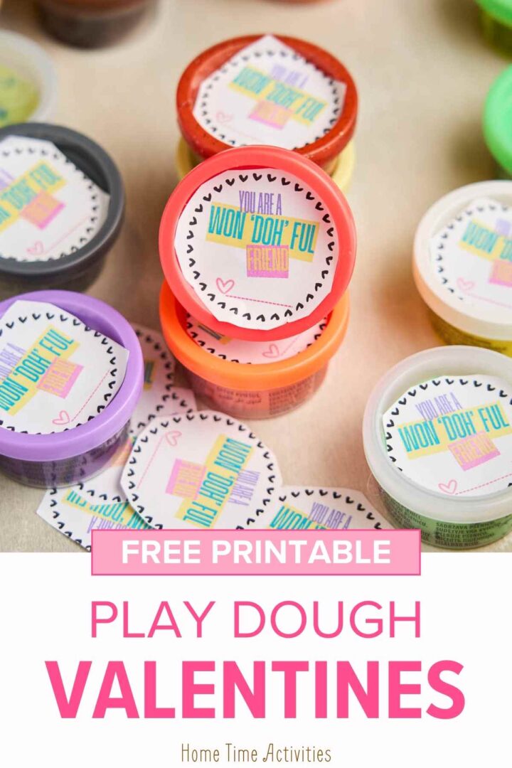 Play-Doh Valentines - Free Printable