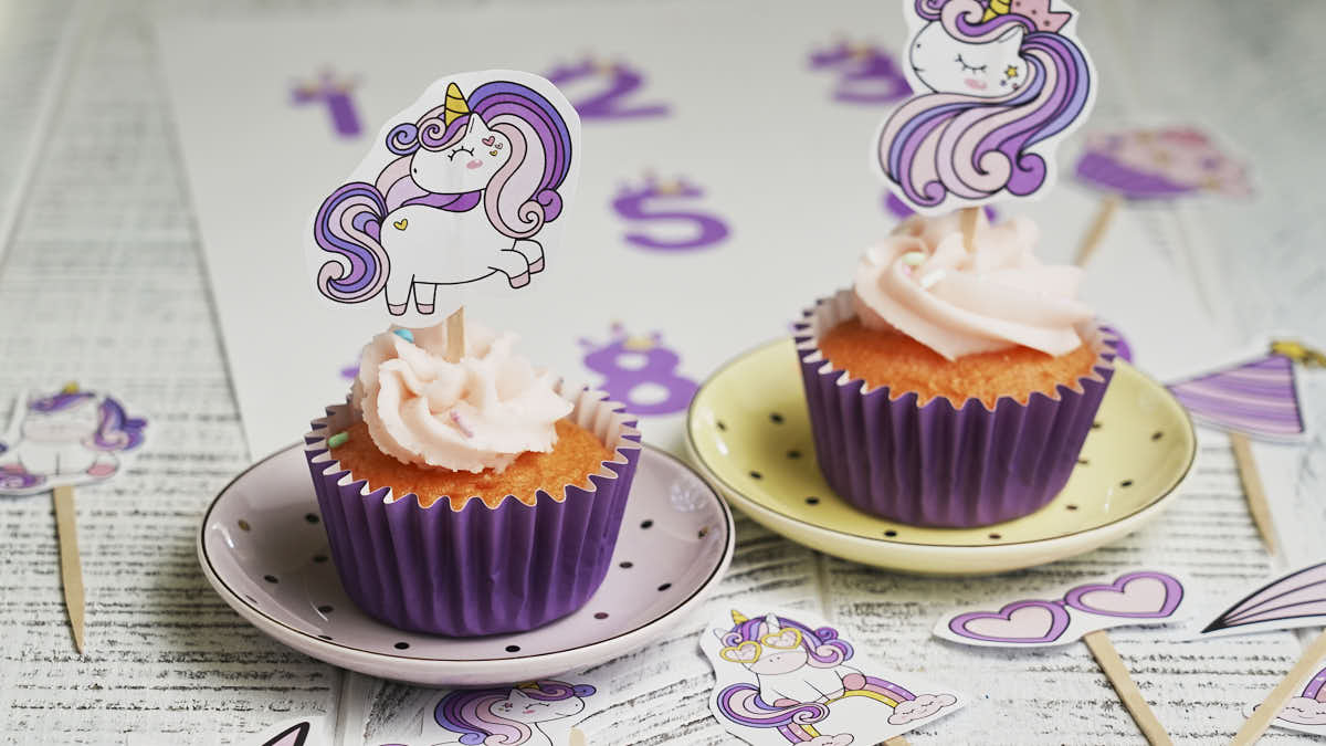 unicorn-cake-toppers-free-printable for Free Printable Rainbow Cake Topper Printable Unicorn Cake Toppers - Free Printable for Free Printable Rainbow Cake Topper Printable