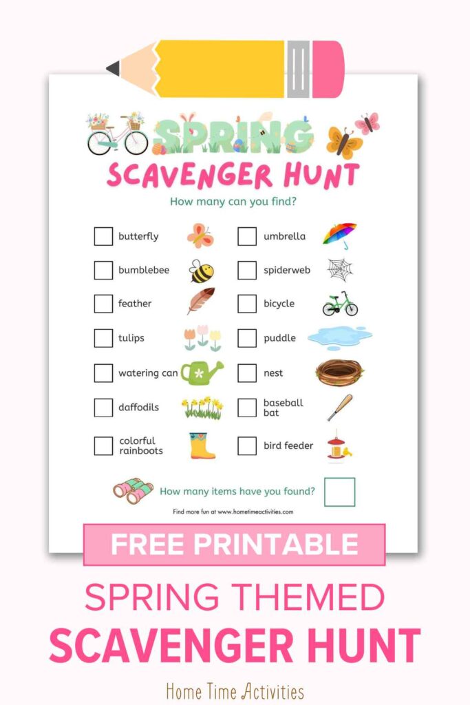 kids spring scavenger hunt