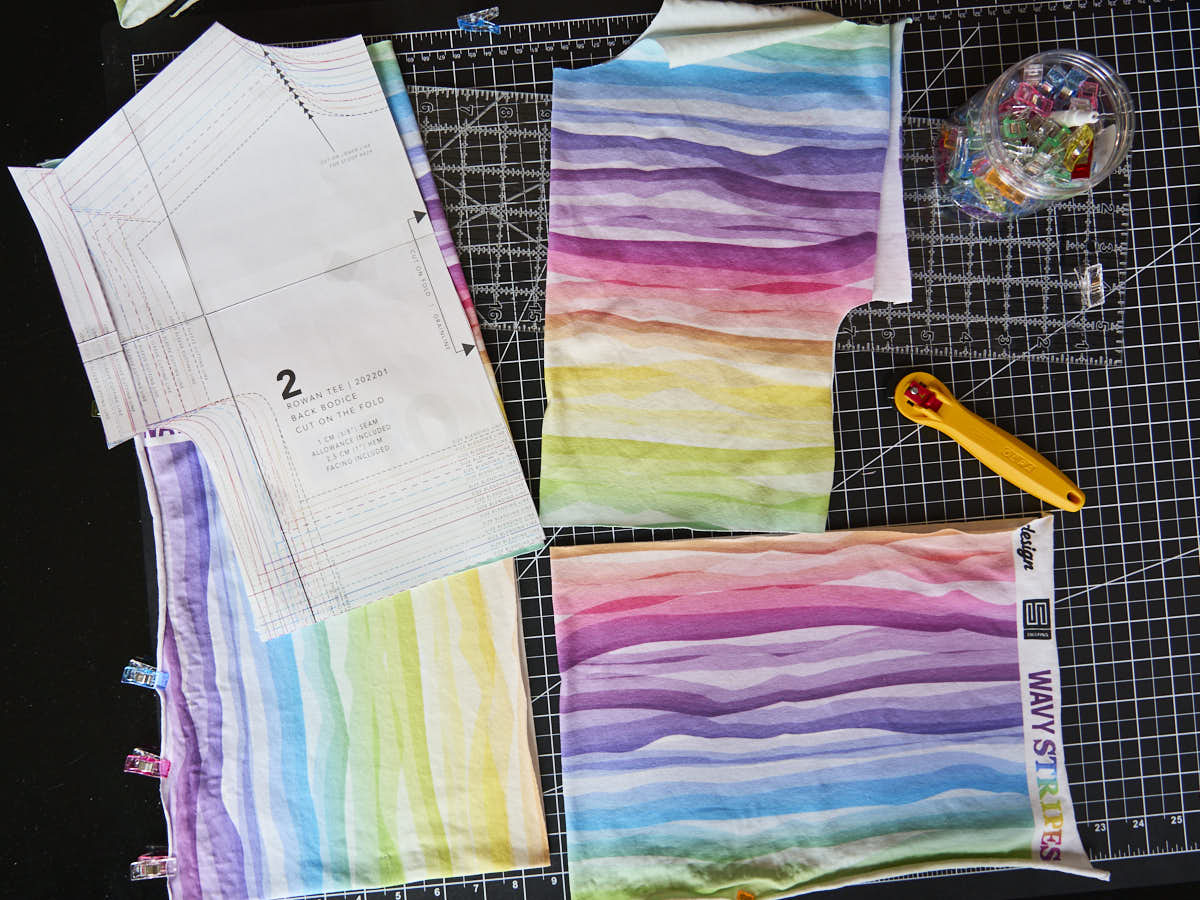 half yard fabric into girls dress - sewing remnants