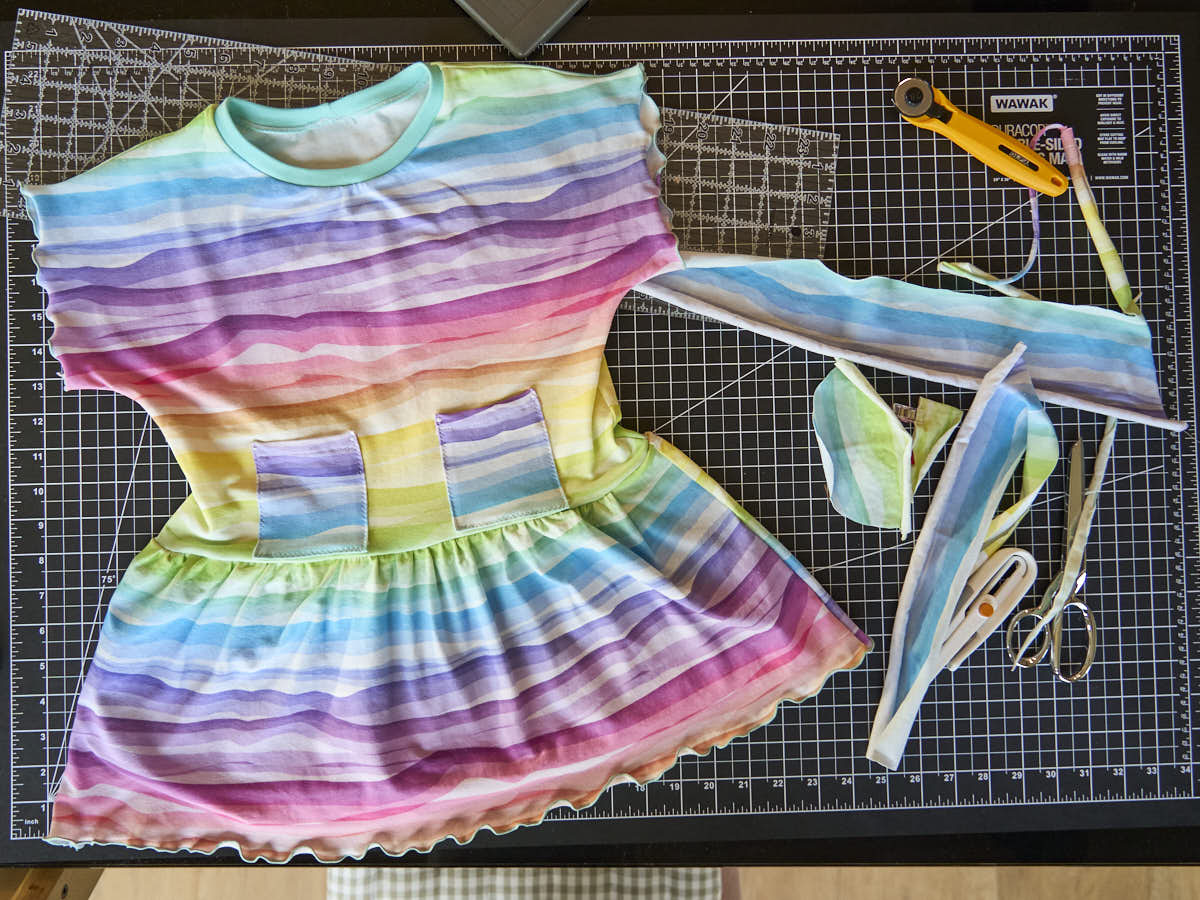 misusu rowan tee dress sewing hack