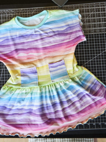 rowan tee girls dress easy sew