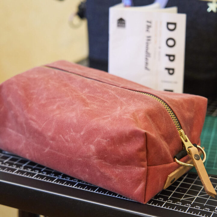 klum house woodland dopp kit sewing pattern review waxed canvas